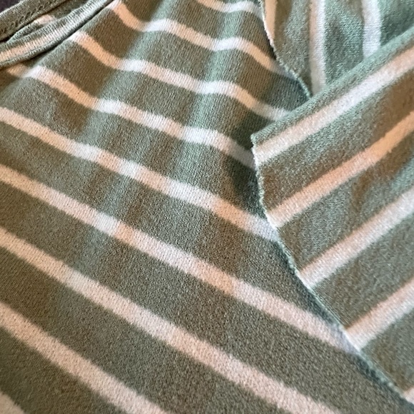 Boutique bought size large sage green/off white tank with flowy neckline. - Picture 3 of 3